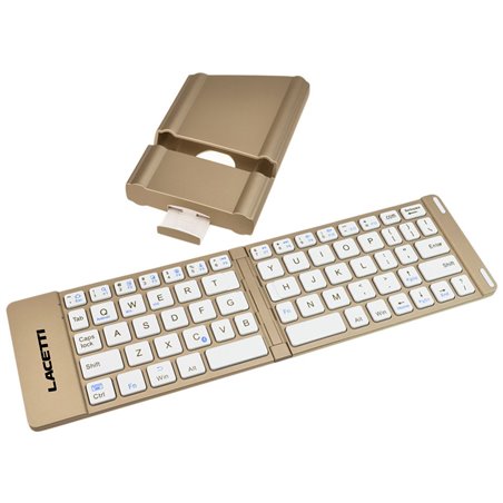 2 In 1 Slim Bluetooth Wireless Foldable Keyboard