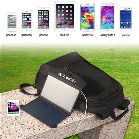 12W Dual USB Foldable Solar Charger