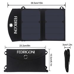 12W Dual USB Foldable Solar Charger
