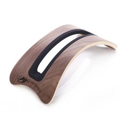 Vertical Wooden Curved Base Laptop Stand