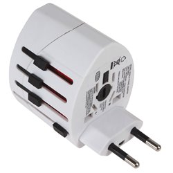 2 USB Port World Travel AC Power Charger Adapter