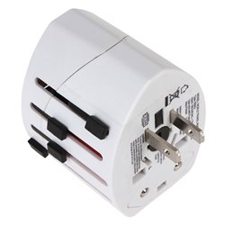 2 USB Port World Travel AC Power Charger Adapter