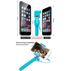 Extendable Super Mini Wired Monopod Selfie Stick
