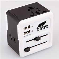 All In One 2 USB Port Travel AC Charger Adaptor