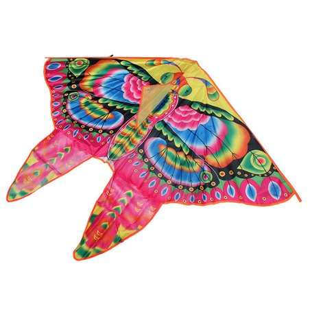 Foldable Colorful Butterfly Kite With Handle