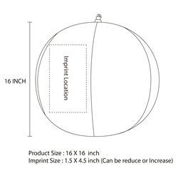 16 Inch PVC Inflatable Beach Ball