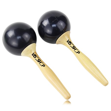 Round Maracas With Wooden Handle