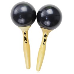 Round Maracas With Wooden Handle