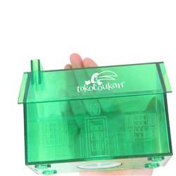 Translucent House Shaped Coin Bank