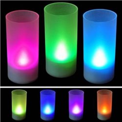 7 Color Led Candle With Plastic