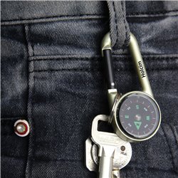 Compass Carabiner Keychain