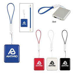 Power Bank Keychain With Cable Strap