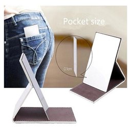 Stainless Steel Foldable Men and Women Cosmetic Mirror