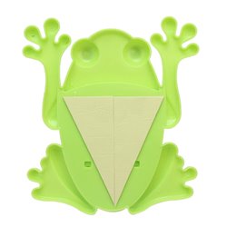 Frog Shaped Toothbrush Holder With Suction Cup