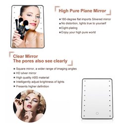 Portable 16 LEDs Light Makeup Mirror
