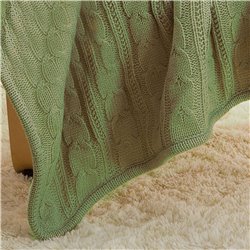 Handmade Cotton Crochet Thick Fleece Blanket