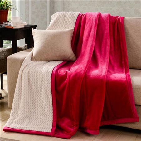 Warm Flannel Blanket Plush King Queen