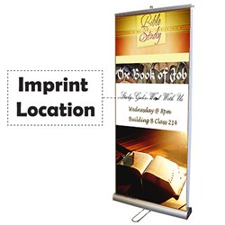 Double Sided Retractable Roll Up 33 Inch Banner Stand
