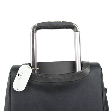Oval Shaped Metal Luggage Tag