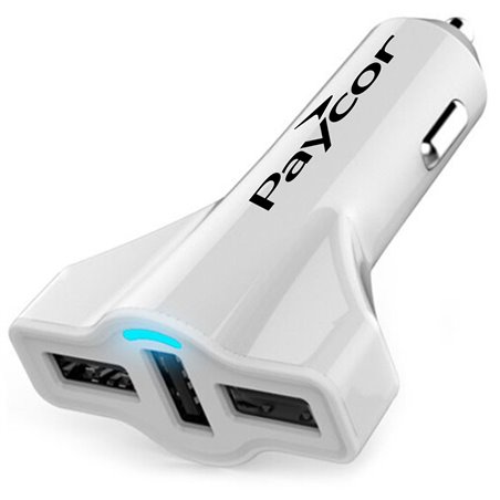 3 USB Ports Car Charger With LED Indicator