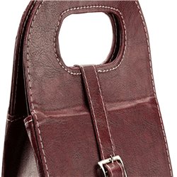 Dual Leather Wine Carrying Tote