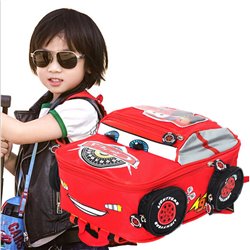 3D Car Anti-Lost Backpack School Kids