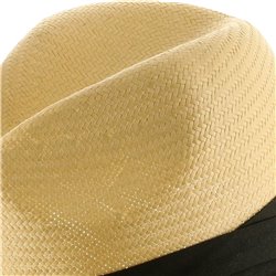Winding Straw Hat With Ribbon