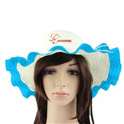 Wavy Brim Straw Hat