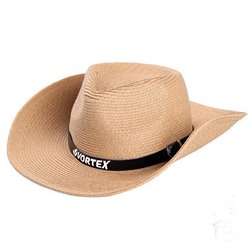 Outdoor Leather Belt Straw Hat