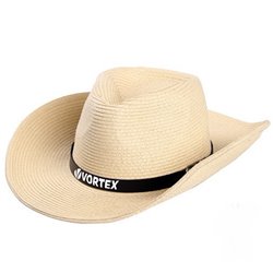 Outdoor Leather Belt Straw Hat