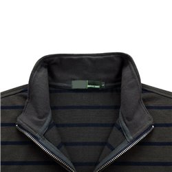 Striped Quarter-Zip Full Sleeve T-Shirt