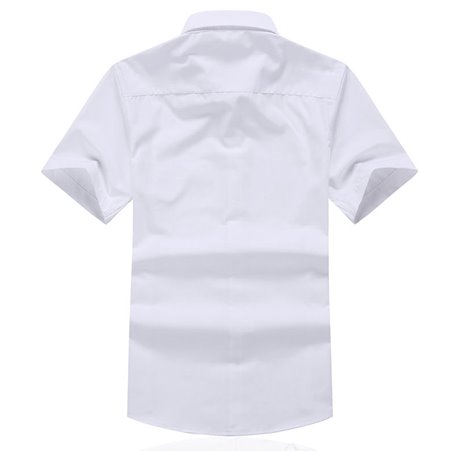 Short Sleeved Men Formal Cotton Shirts