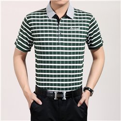 Plaid Short Sleeve Polo T-Shirt