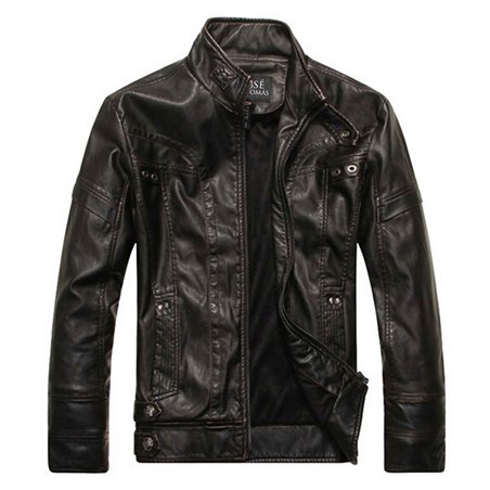 Motorcycle Leather Mens Jacket