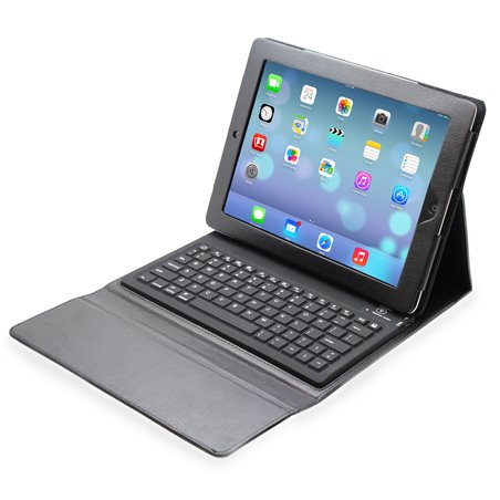 Folio Leather Case with Bluetooth Keyboard