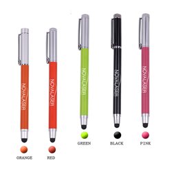 Promotional  metallic touch top pointed ball pen