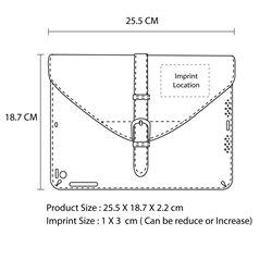 iPad Leather Sleeve With Belt Buckle