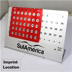 Creative Perpetual Metal Desk Calendar