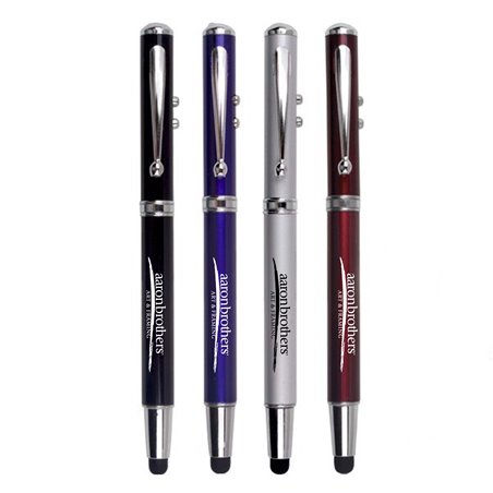 Eco-Friendly 4 in 1 Laser-stylus led light pen