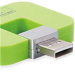 Mini Simple 4 Port USB 2.0 Hub