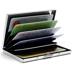 Stainless Steel 6 Slots Business Card Holder