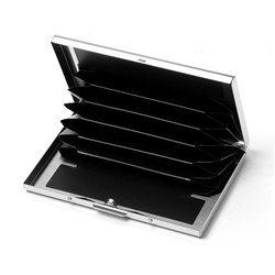 Stainless Steel 6 Slots Business Card Holder
