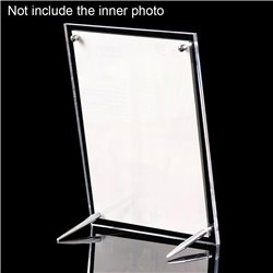 Double-Sided Clear Photo Frame