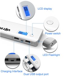 Dual USB 20000mAh Digital Power Bank