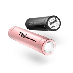 Cylindrical Shaped Power Bank With LED Touch