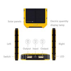 20000mAh Dual USB Solar Power Bank