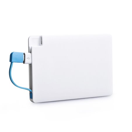 2500mAh Credit Card Power Bank With Micro Cable