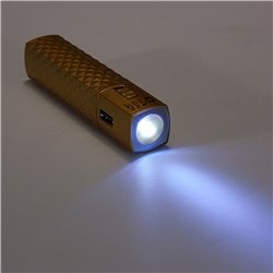 Flashlight USB Power Bank With Keychain